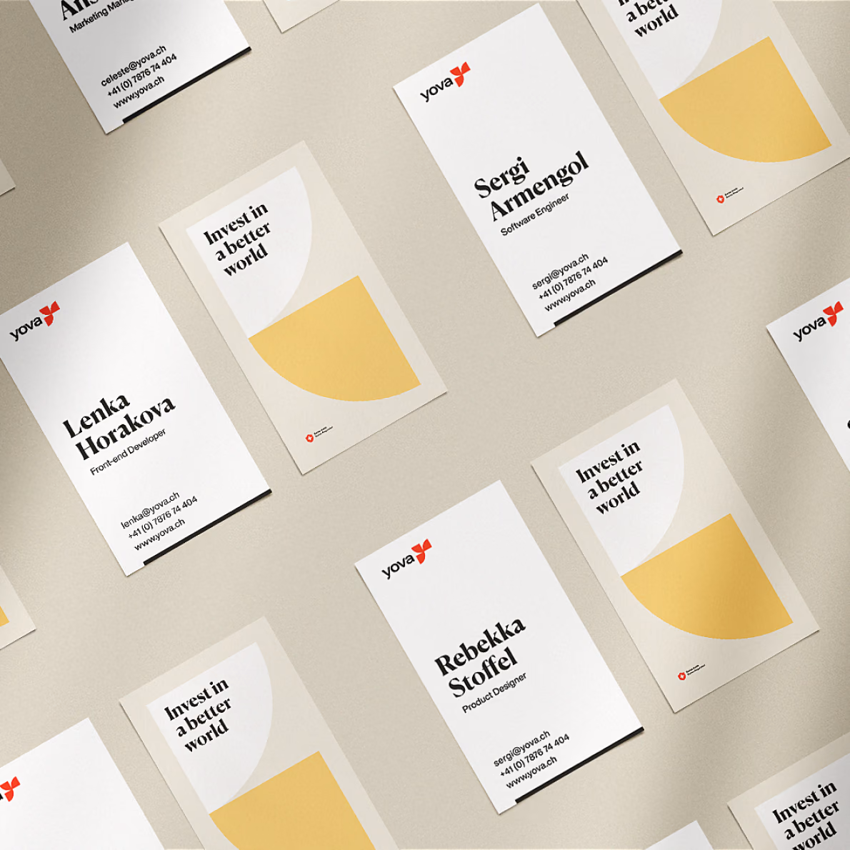 Yova business cards
